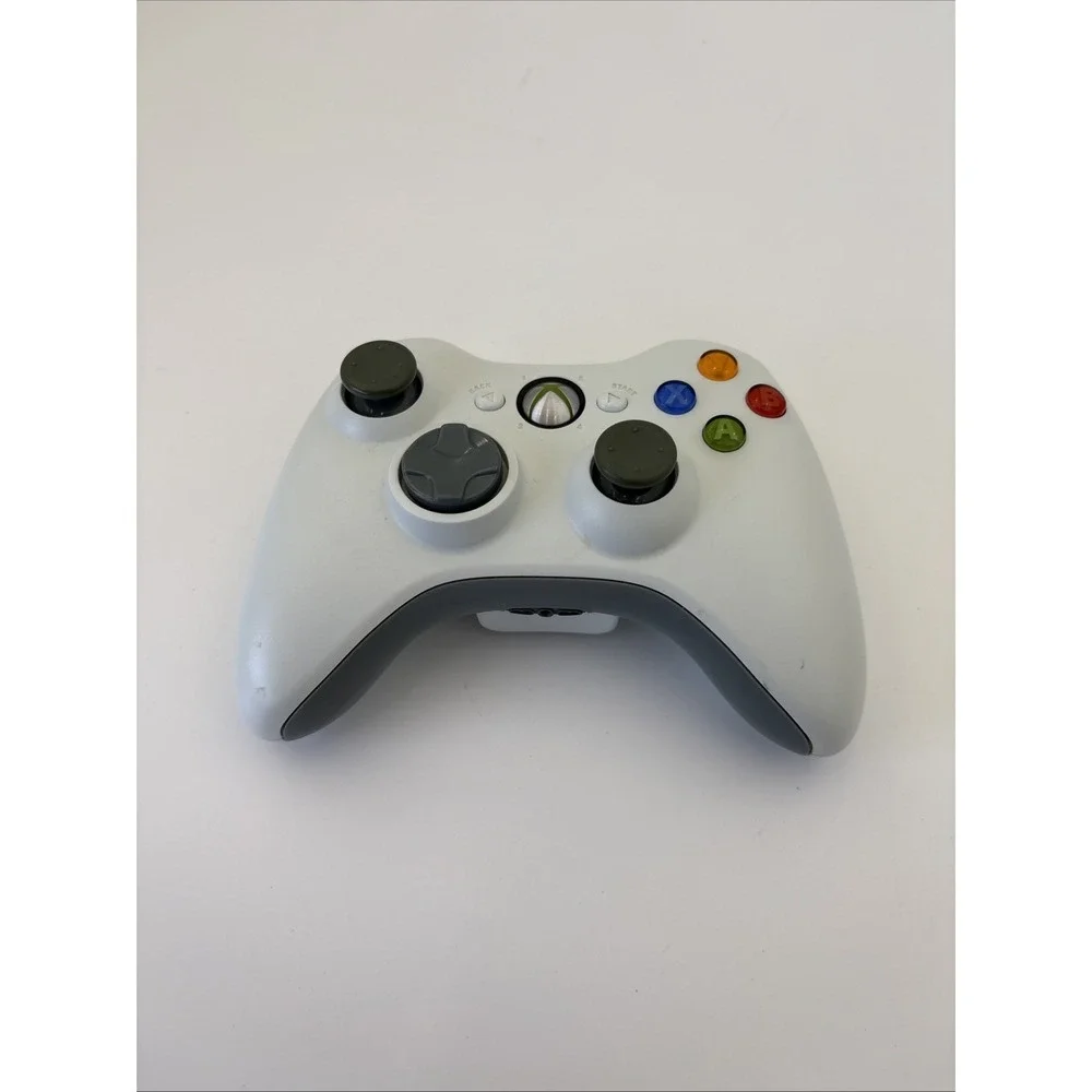 Official OEM Microsoft Xbox 360 Wireless Controller White PARTS ONLY No Cover